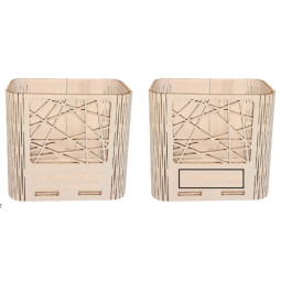 Pot à crayon avec découpe