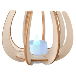 Mini bougeoir avec led